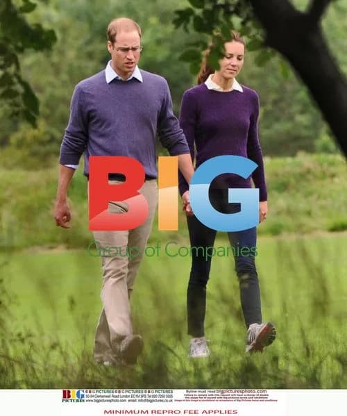 The Duke and Duchess of Cambridge Take a Walk