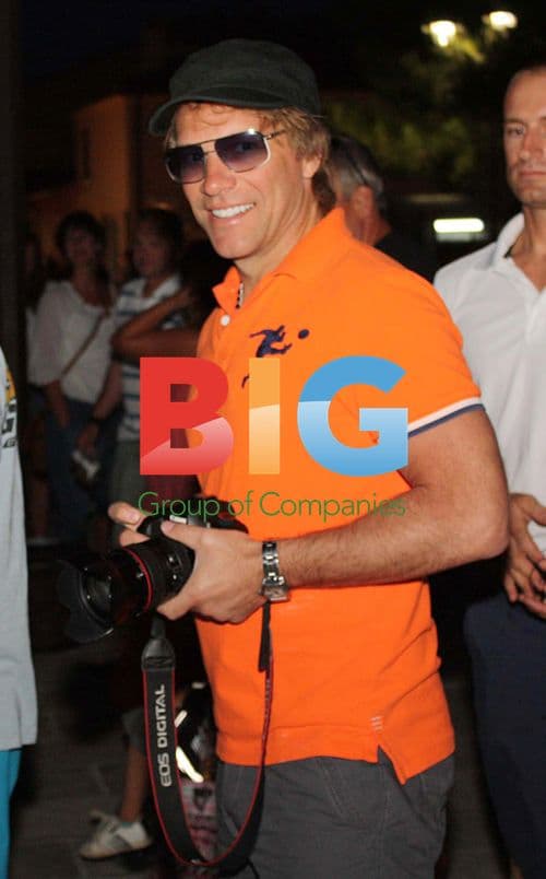 Jon Bon Jovi with family on boat in Croatia