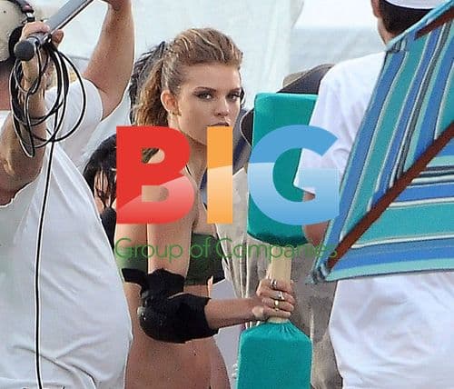 AnnaLynne McCord on the beach