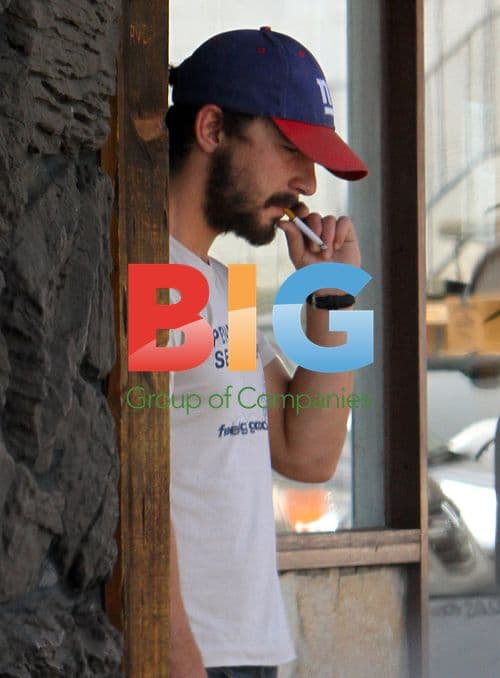 Shia LaBeouf takes a break in LA