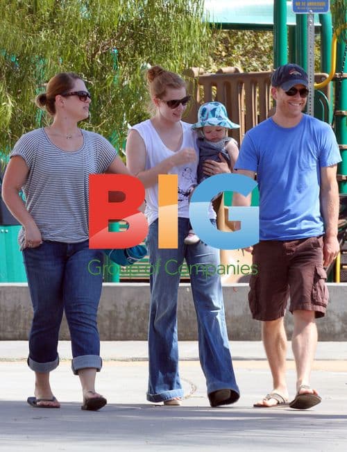 Amy Adams and Daughter Aviana at Park