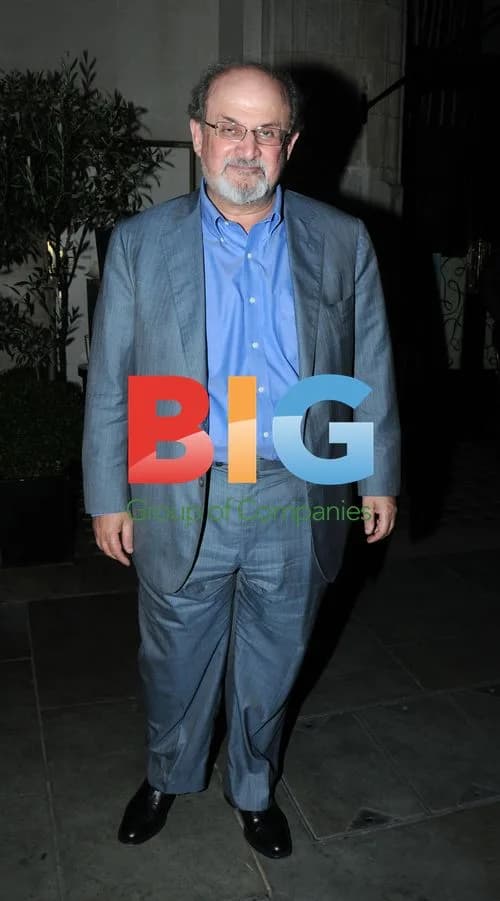 Salman Rushdie at Scotts restaurant, London