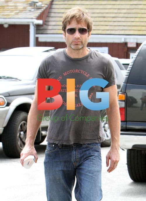 David Duchovny shopping in Brentwood