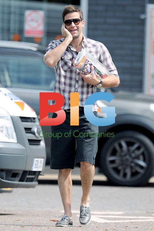 Katherine Jenkins and Gethin Jones Shopping