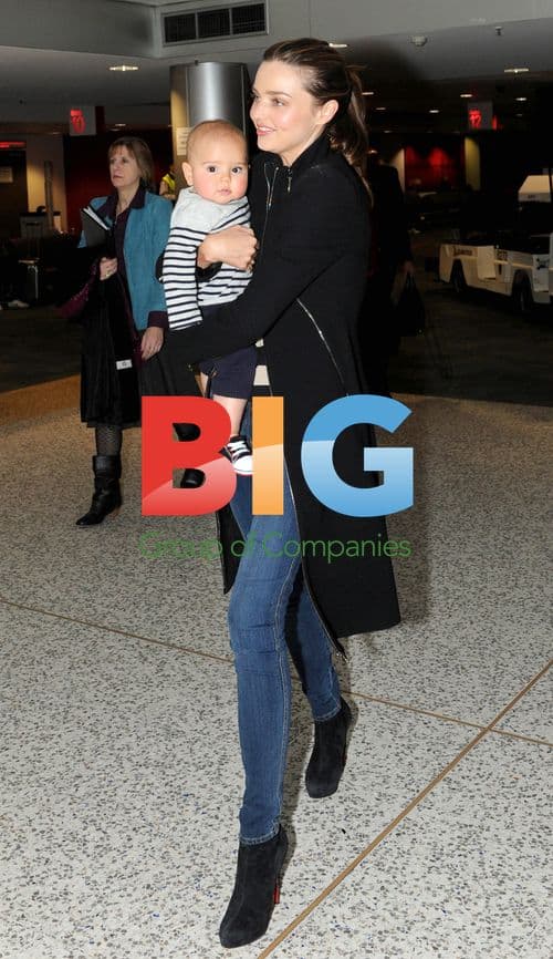 Miranda Kerr and Son Flynn Arrive at Melbourne Airport