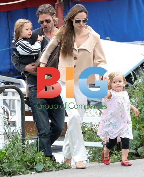 Angelina Jolie and Brad Pitt at Puppet Theatre