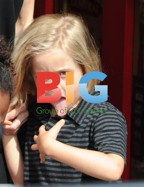 Angelina Jolie with Kids in London