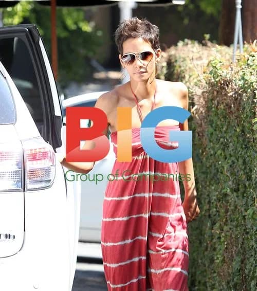 Halle Berry in Tie-Dye Dress