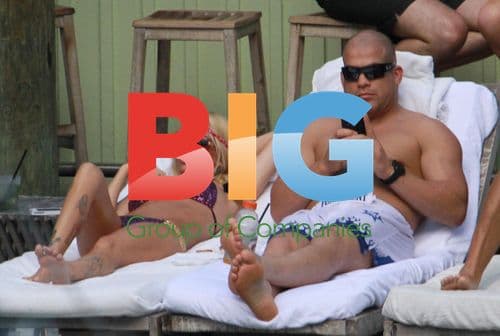 Jenna Jameson and Tito Ortiz at Hotel Pool