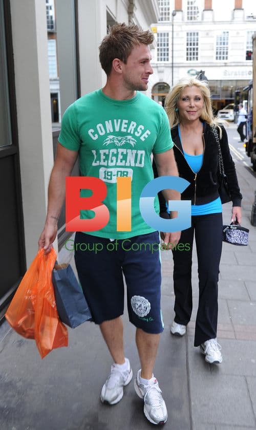 Pamela Bach out with friend in London