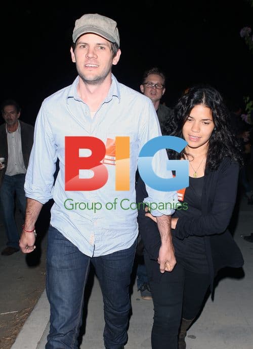 America Ferrera and Ryan Piers Williams at Adele concert