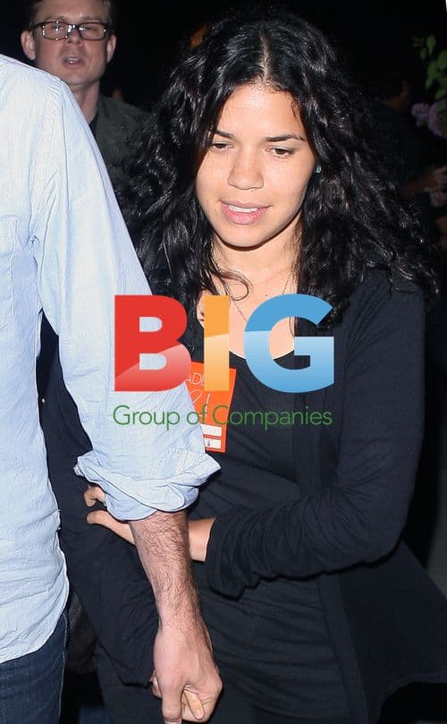 Actress America Ferrera and Ryan Piers Williams at Adele concert