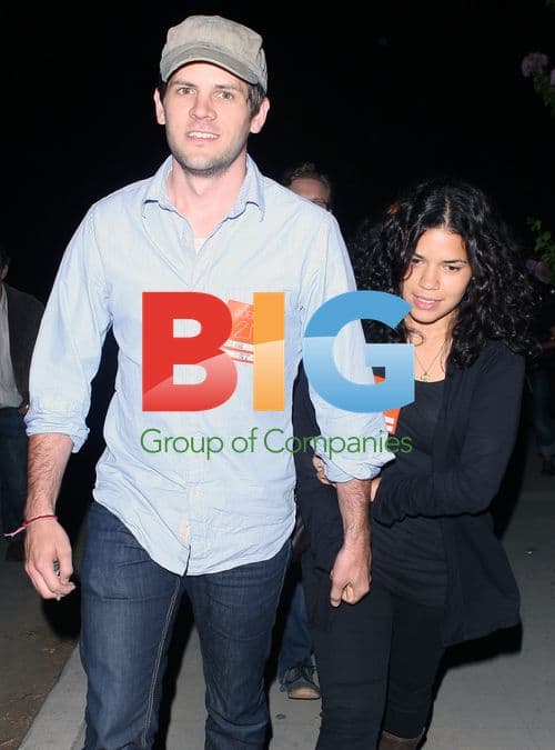 America Ferrera and Ryan Piers Williams at Adele concert