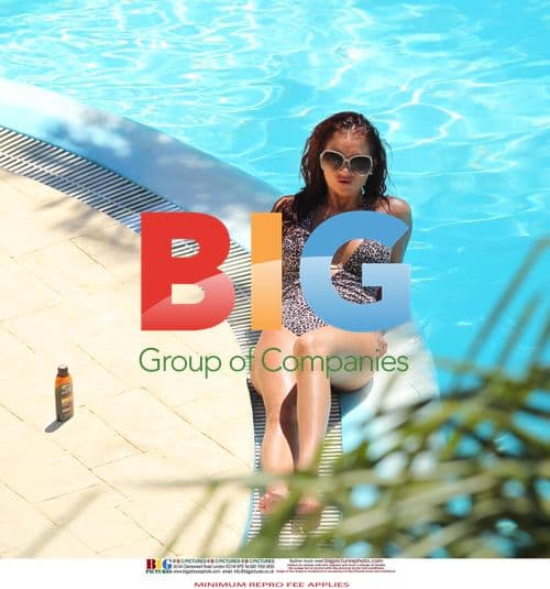 Amy Childs in Leopard Print Bikini