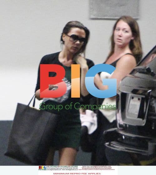 Victoria Beckham leaves LA office with baby Harper