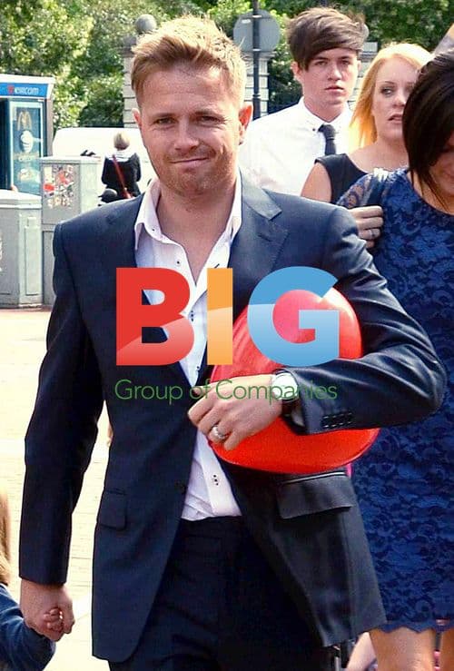 Westlife\'s Nicky Byrne out with family in Dublin