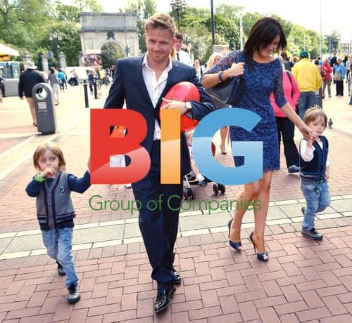 Westlife's Nicky Byrne with family in Dublin