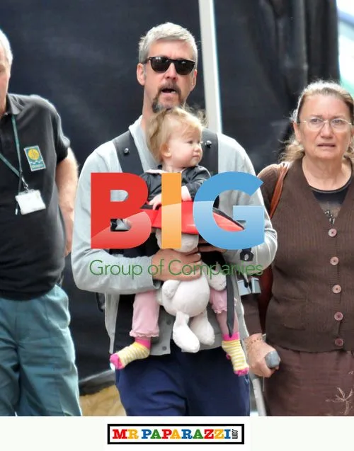 Actor Alan Ruck and Family on 'World War Z' Set
