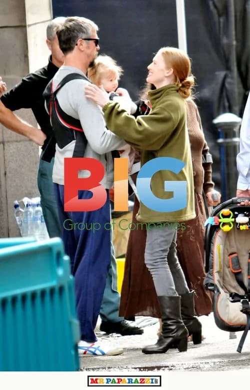Alan Ruck and Family on 'World War Z' Set