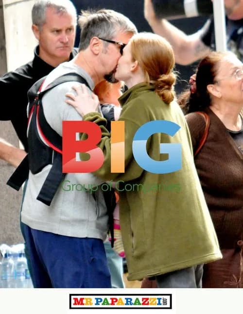 Alan Ruck and family on 'World War Z' set