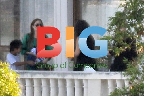 Angelina Jolie with sons Maddox and Pax in Croatia