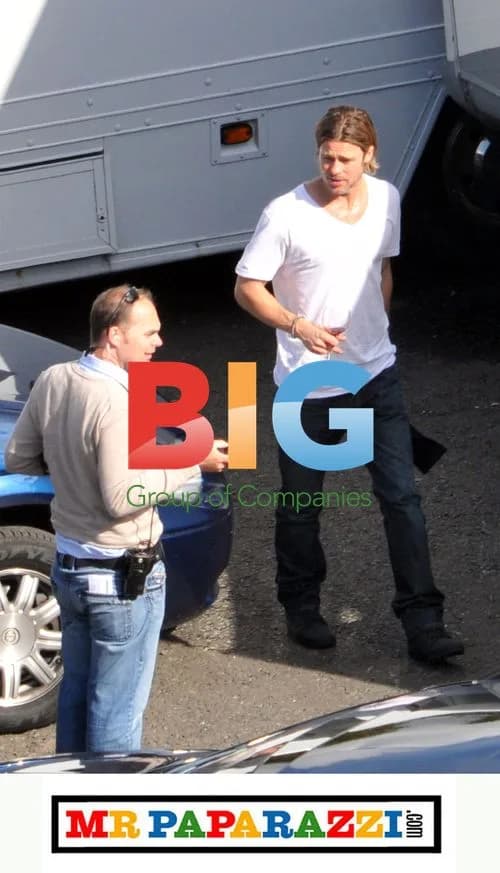 Brad Pitt on World War Z Set
