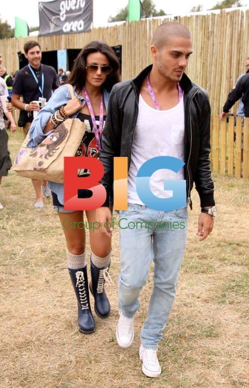 Max George and Michelle Keegan at V Festival