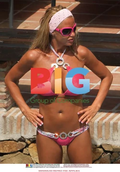 Katie Price in Pink Bikini