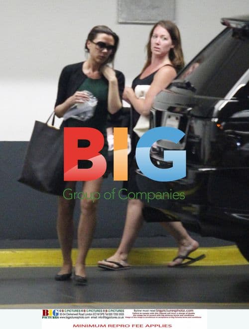 Victoria Beckham with baby Harper