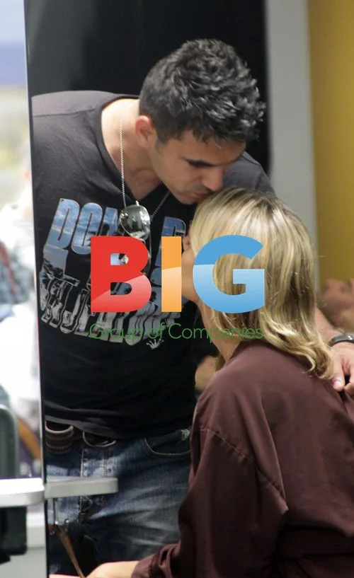 Ali Fedotowsky and Roberto Martinez at Beauty Salon