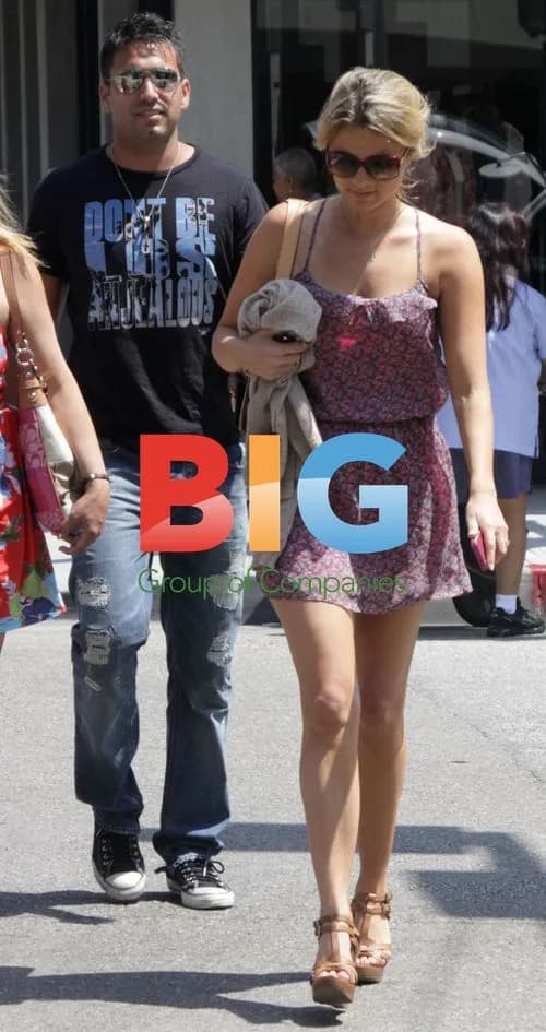 Ali Fedotowsky and Roberto Martinez at Beauty Salon