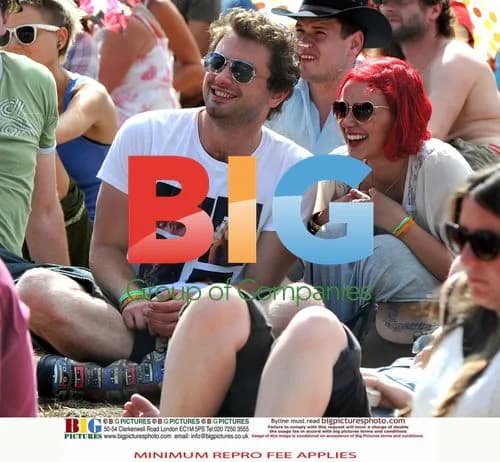 Charlotte Church and Jonathan Powell at Green Man Festival