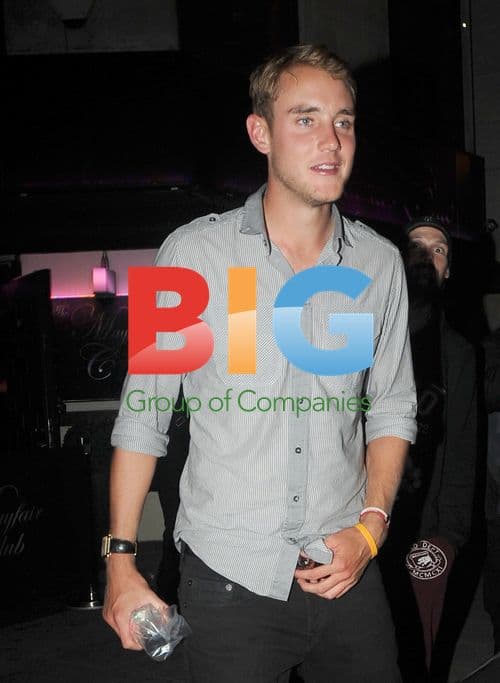 Stuart Broad Leaving Mahiki's in London