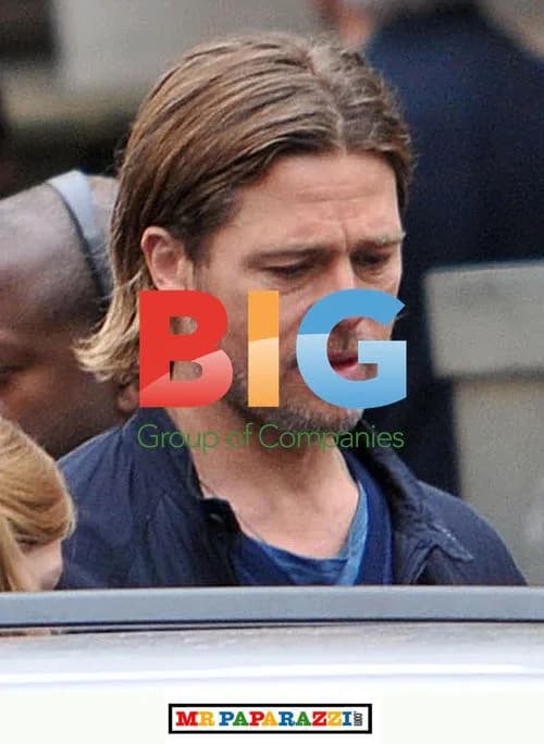 Brad Pitt on Set of 'World War Z' in Glasgow
