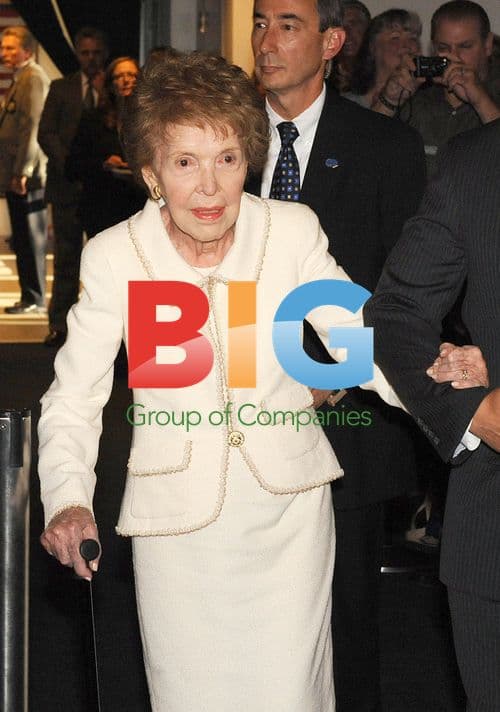 Nancy Reagan with Marco Rubio at Reagan Library