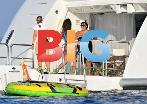 Rihanna on Yacht in Saint-Tropez
