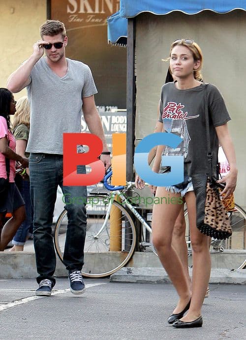 Miley Cyrus and Liam Hemsworth Out for Sushi