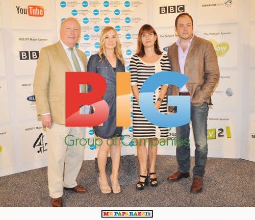 Julian Fellowes and Joanne Froggatt at Edinburgh TV Festival