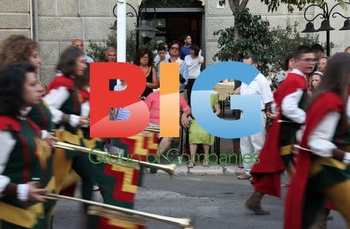 Francis Ford Coppola at parade in Bernalda, Italy