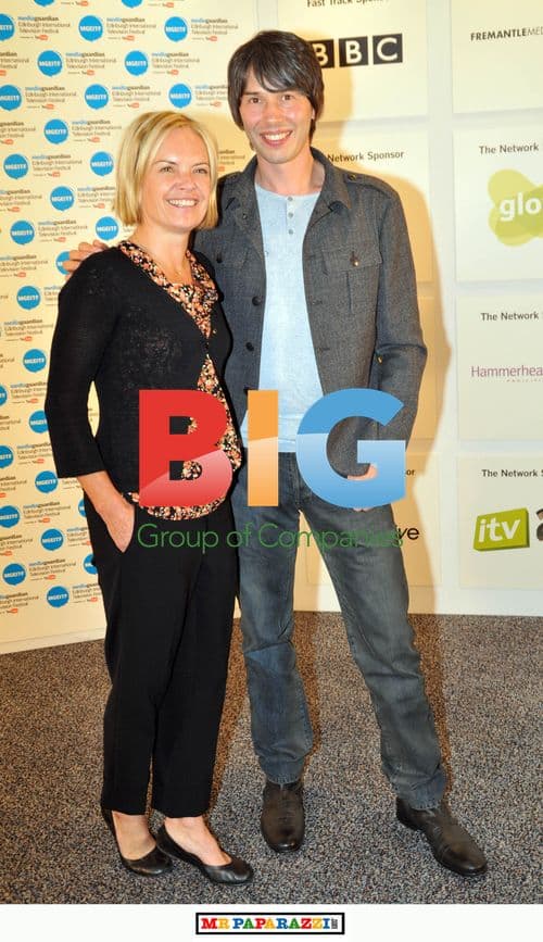 Mariella Frostrup and Brian Cox at Edinburgh TV Festival