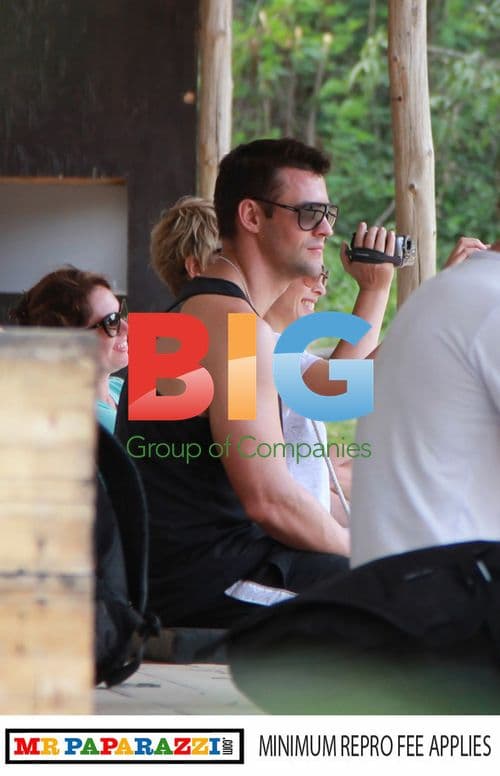 Dannii Minogue and Kris Smith on Elephant Ride