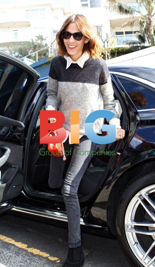 Alexa Chung Arrives at Bondi Iceberg