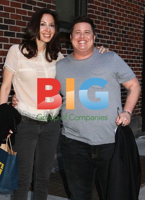 Chaz Bono and Jennifer Elia Arrive at Letterman