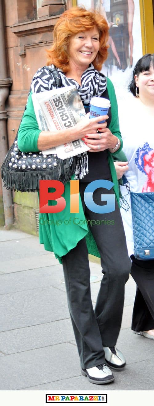 Rula Lenska Arriving at Theatre