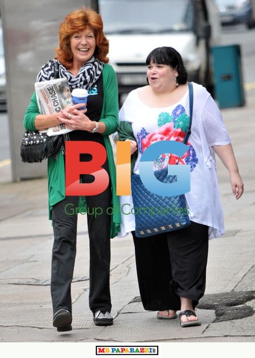 Rula Lenska Arriving at Theater