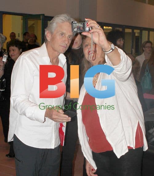 Michael Douglas and Catherine Zeta Jones at Art Basel