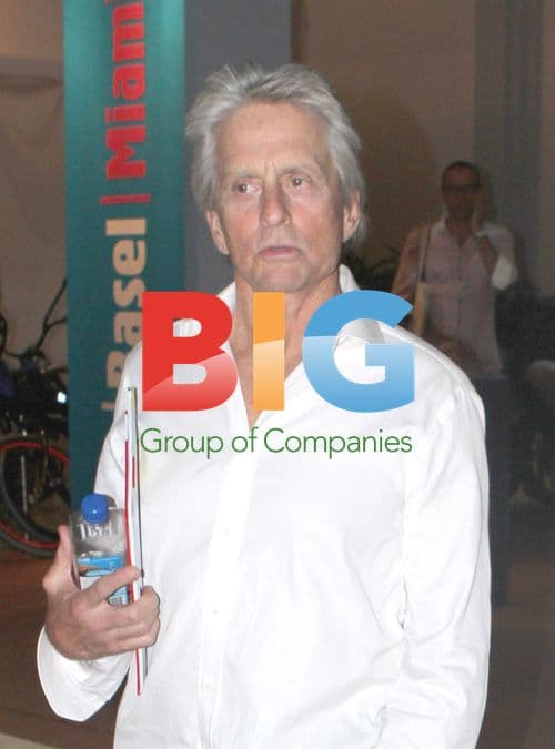 Michael Douglas and Catherine Zeta Jones at Art Basel