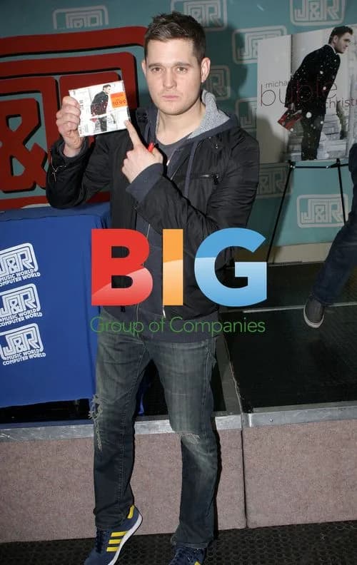 Michael Buble Signs Autographs in NYC