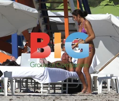 Roberto Cavalli Enjoying Beach Day with Girlfriend