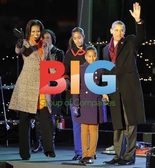Obama Family at National Christmas Tree Lighting